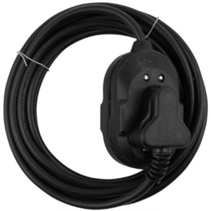 10A ELECTRICAL EXT LEAD 5M BLACK