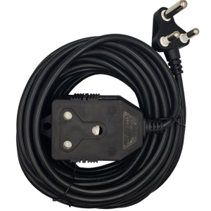 10A ELECTRICAL EXT LEAD 10M BLACK