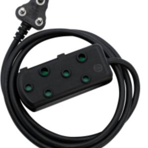16A ELECTRICAL EXT LEAD 3M BLACK