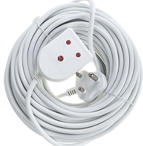 EXT CORD 20M 1.5MM 16A WHITE