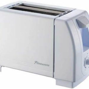 PET201 PINEWARE WHITE 2 SLICE TOASTER