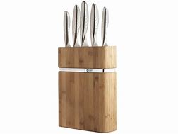 Forme 5 pce knife set with wooden block