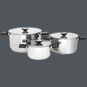 SSCP6 SALTON STACKABLE 6PCE COOKWARE