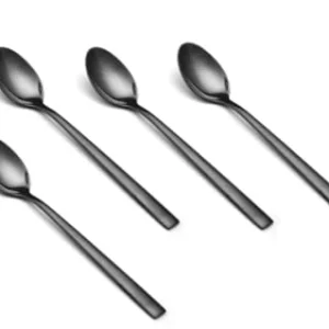SALTON BLACK LOOSE TEASPOON 4PCE